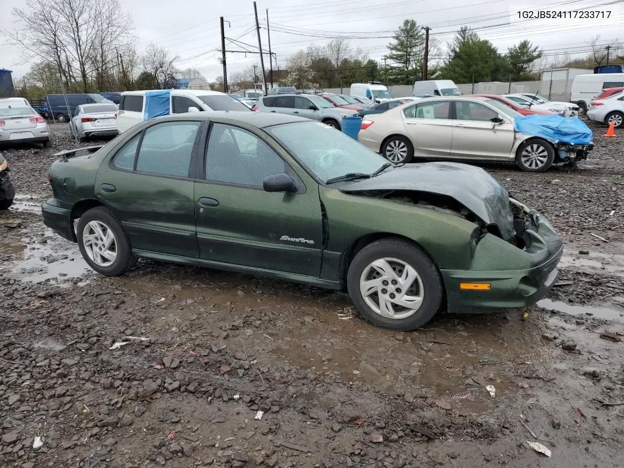2001 Pontiac Sunfire Se VIN: 1G2JB524117233717 Lot: 52409085