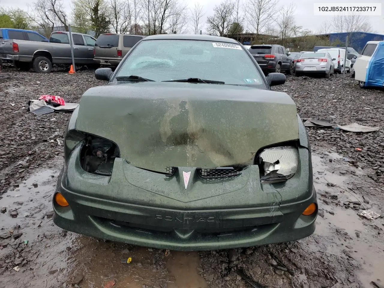 2001 Pontiac Sunfire Se VIN: 1G2JB524117233717 Lot: 52409085