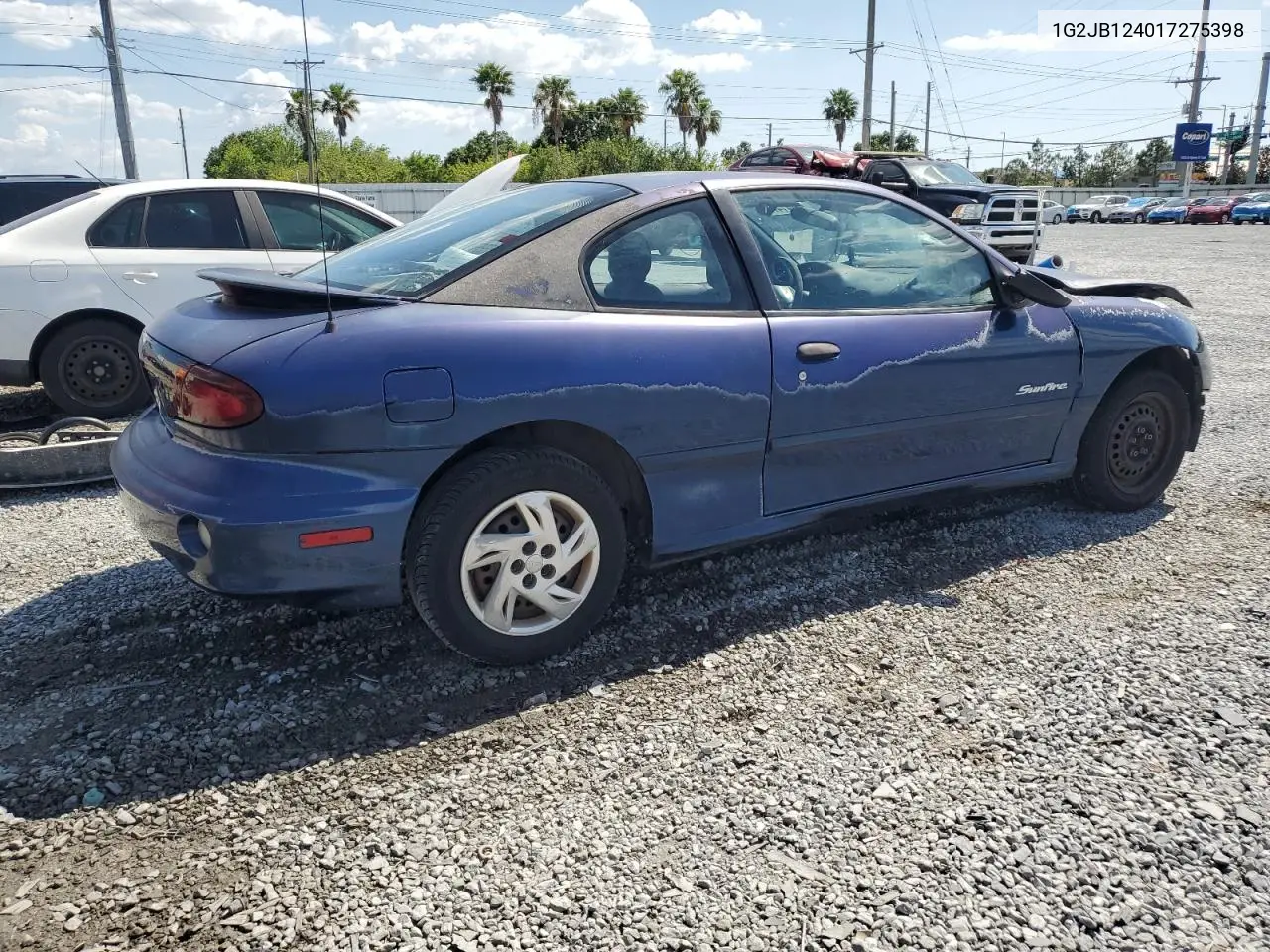 2001 Pontiac Sunfire Se VIN: 1G2JB124017275398 Lot: 55641475