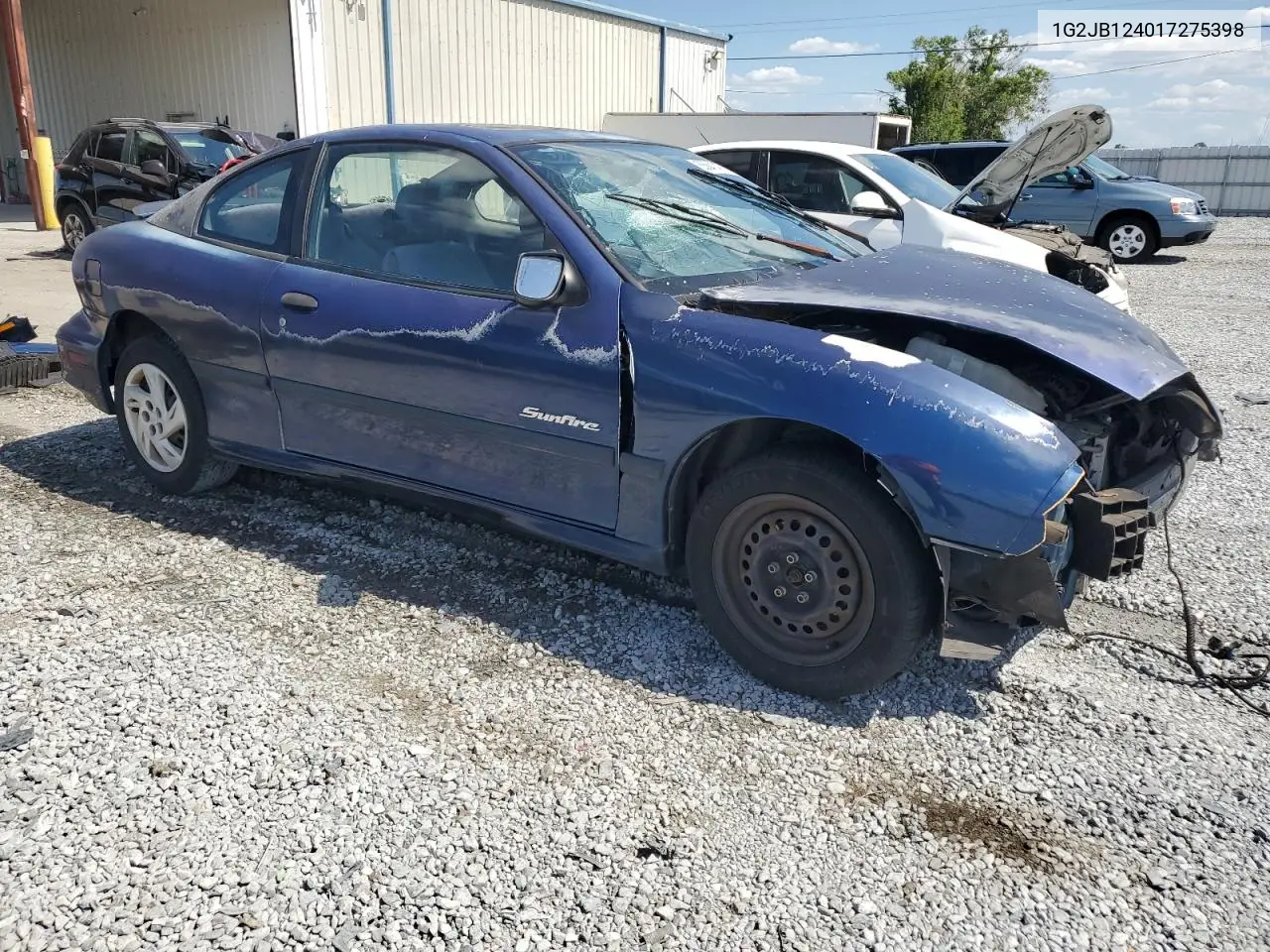 2001 Pontiac Sunfire Se VIN: 1G2JB124017275398 Lot: 55641475