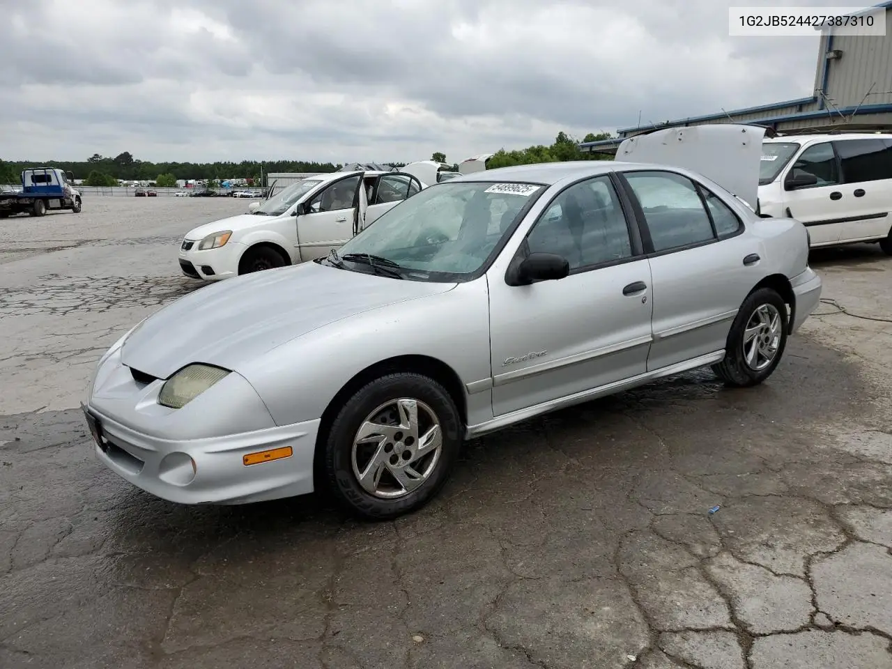 2002 Pontiac Sunfire Se VIN: 1G2JB524427387310 Lot: 54899625