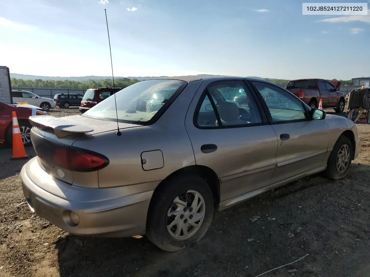 2002 Pontiac Sunfire Se VIN: 1G2JB524127211220 Lot: 55301595