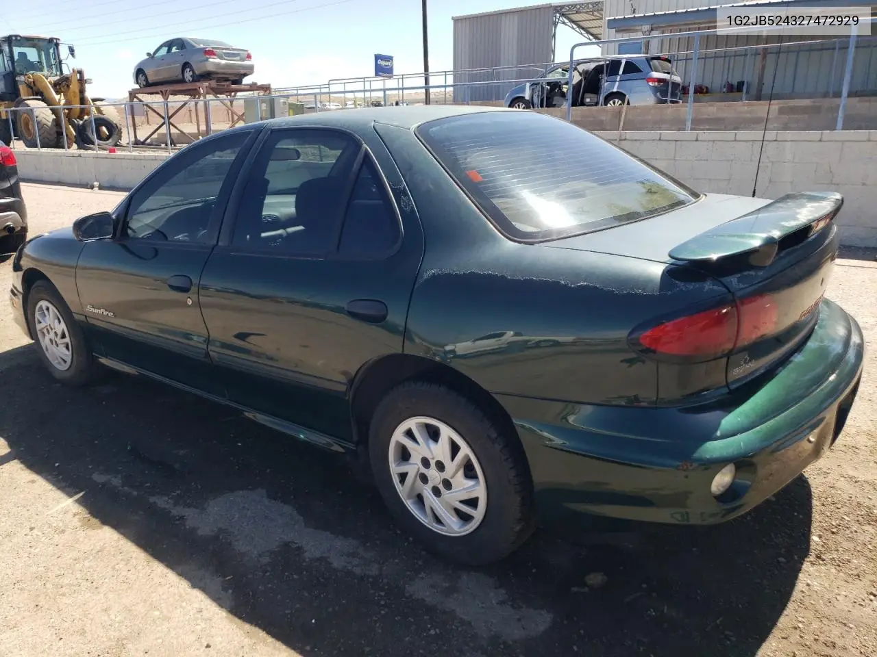 2002 Pontiac Sunfire Se VIN: 1G2JB524327472929 Lot: 58992345