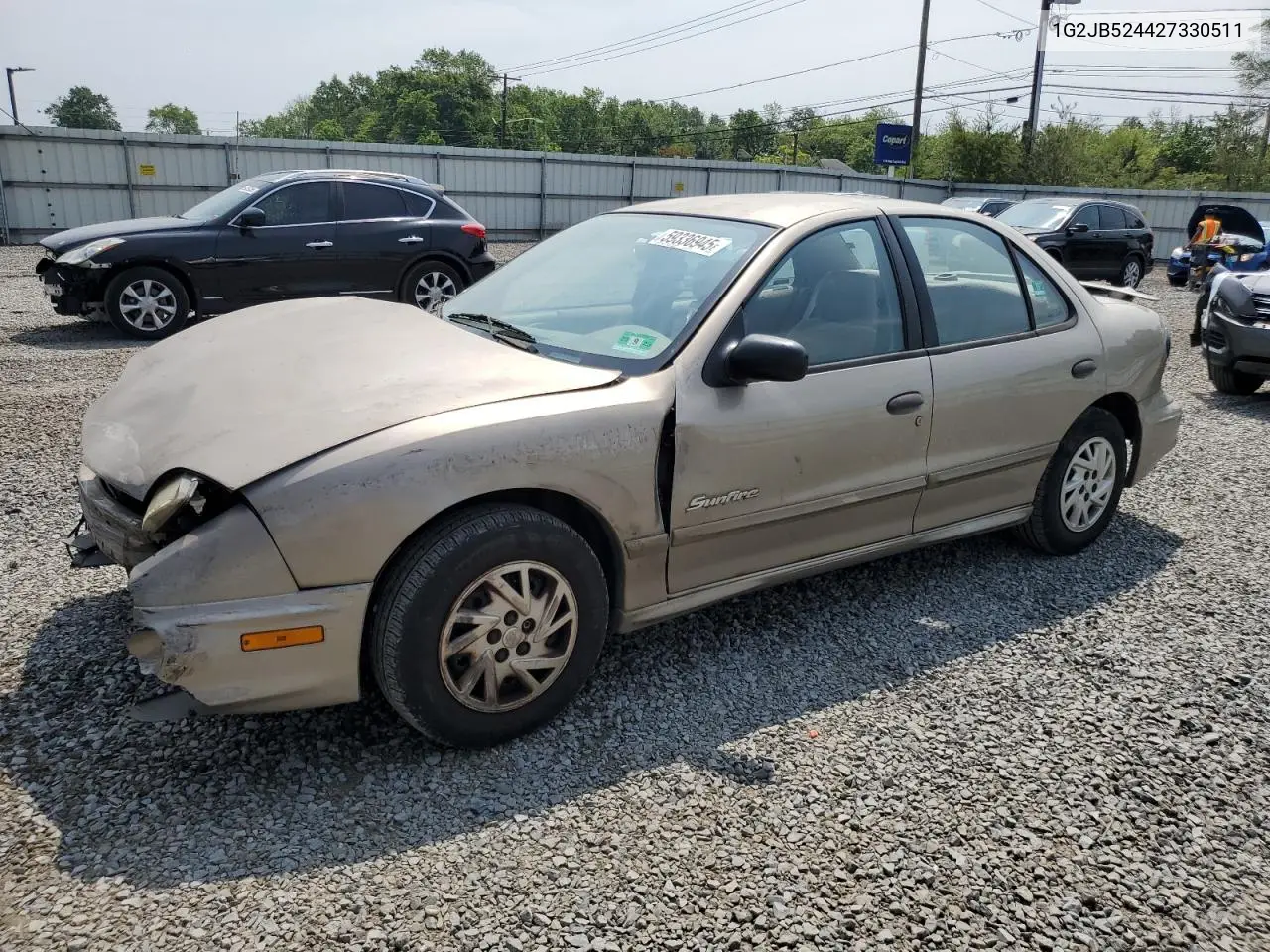 2002 Pontiac Sunfire Se VIN: 1G2JB524427330511 Lot: 59336945