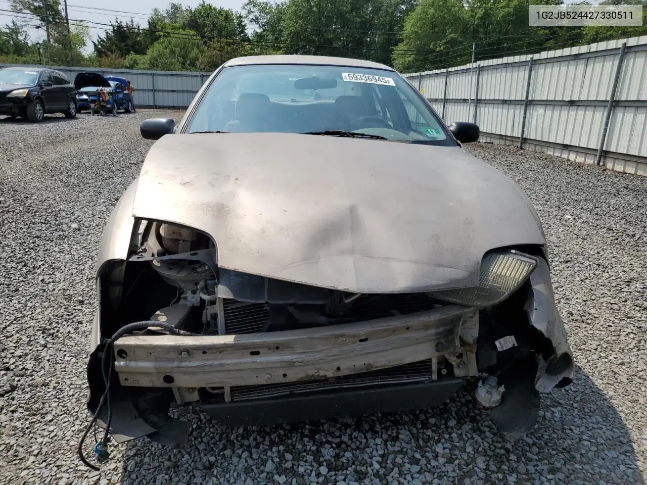 2002 Pontiac Sunfire Se VIN: 1G2JB524427330511 Lot: 59336945