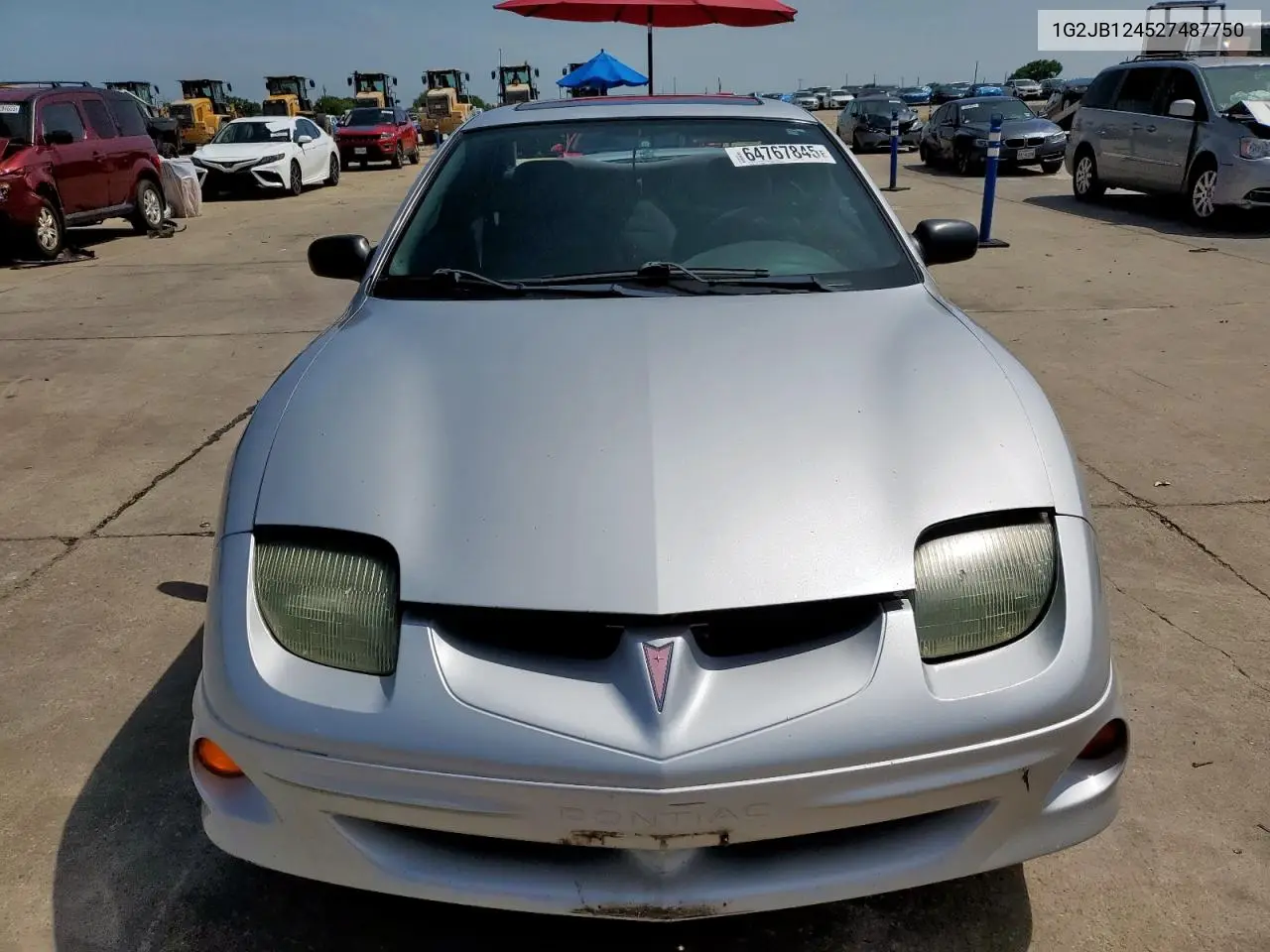 2002 Pontiac Sunfire Se VIN: 1G2JB124527487750 Lot: 64767845