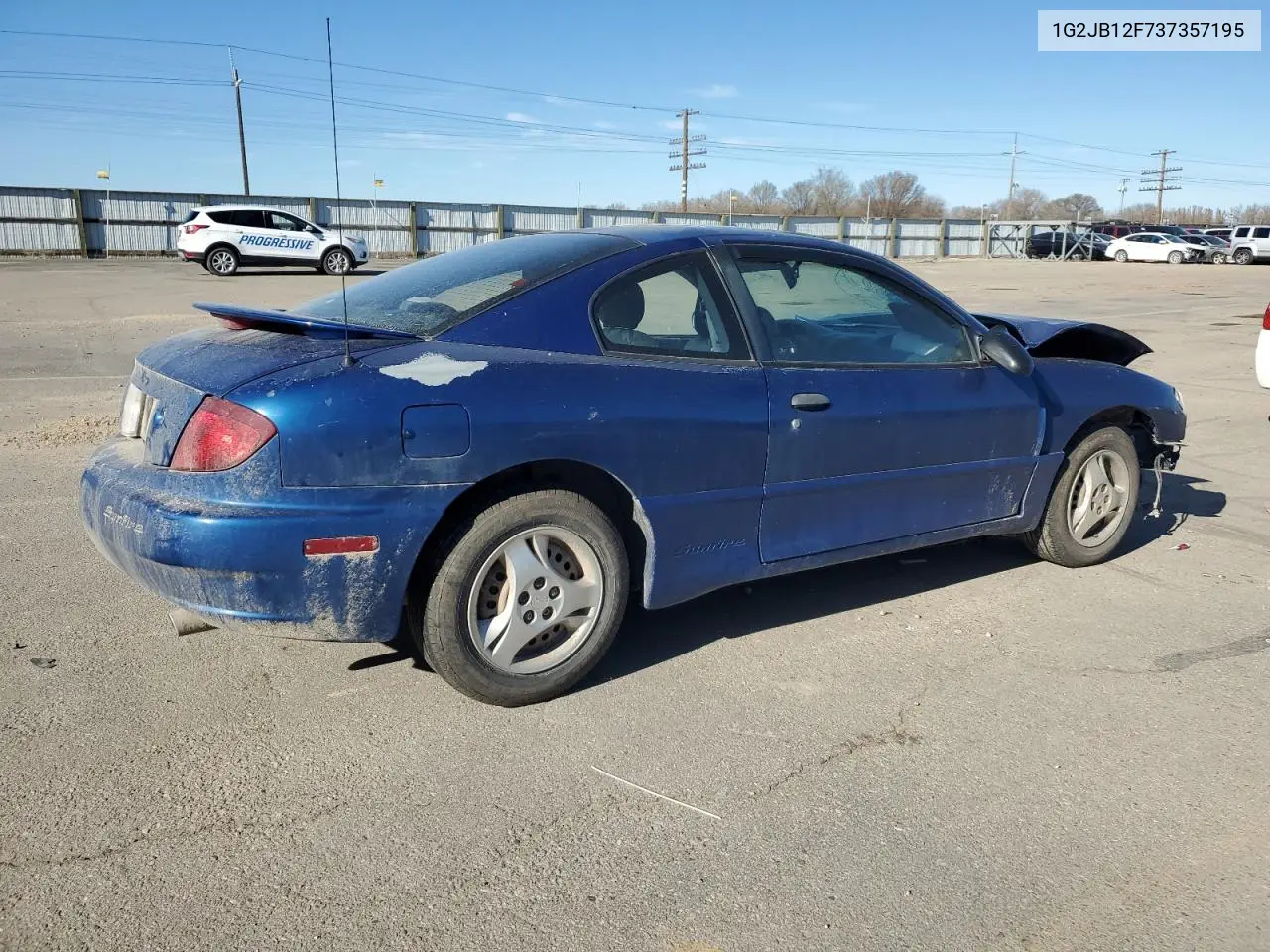 2003 Pontiac Sunfire VIN: 1G2JB12F737357195 Lot: 50627925