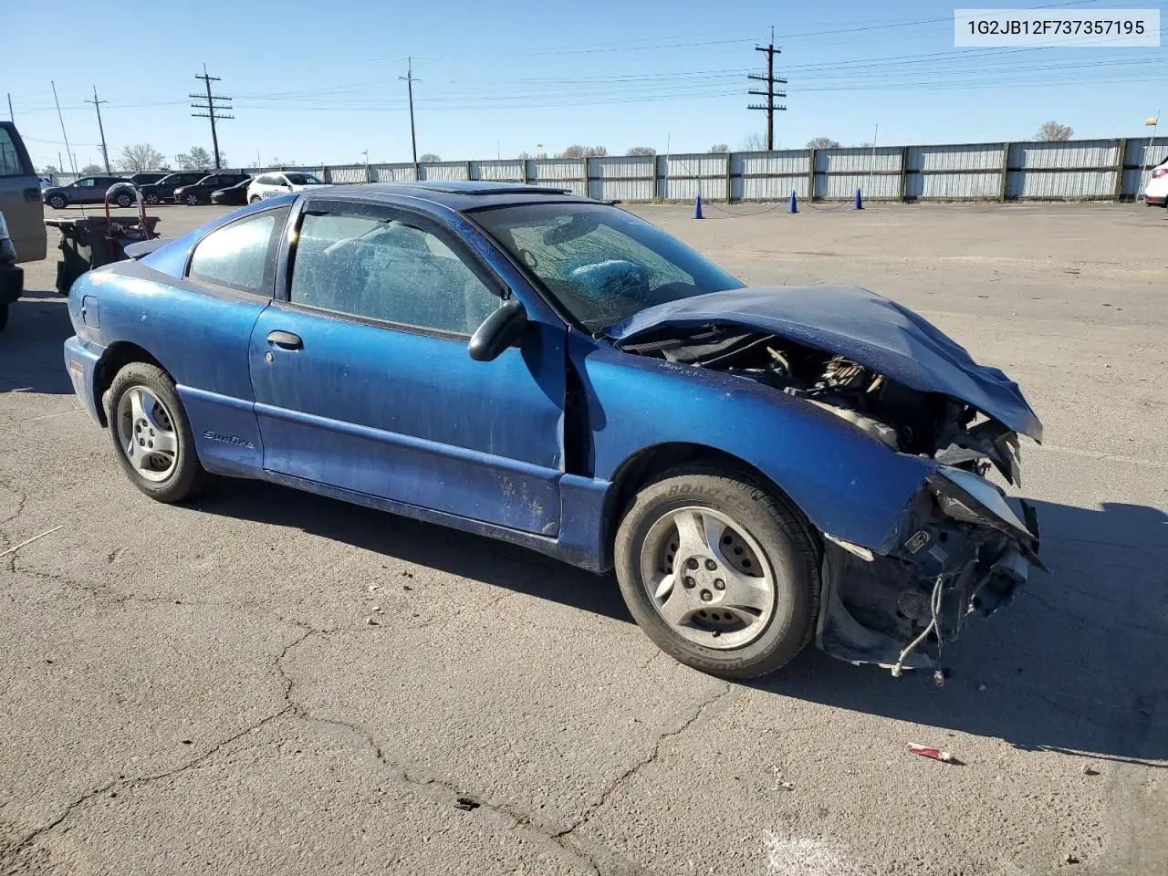 2003 Pontiac Sunfire VIN: 1G2JB12F737357195 Lot: 50627925
