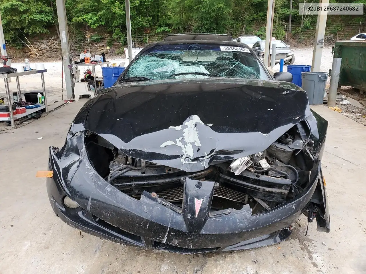 2003 Pontiac Sunfire VIN: 1G2JB12F637240532 Lot: 56368465