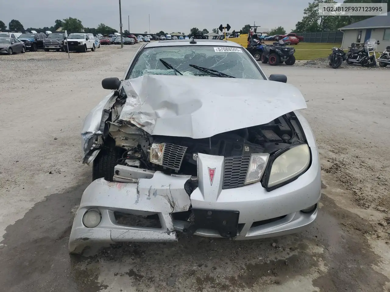 2003 Pontiac Sunfire VIN: 1G2JB12F937123995 Lot: 57088505