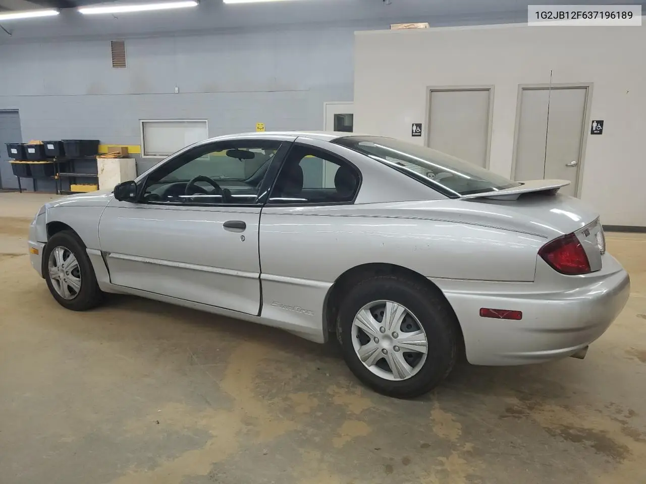 2003 Pontiac Sunfire VIN: 1G2JB12F637196189 Lot: 60882435