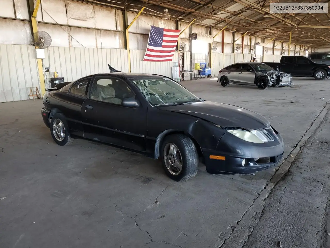 2003 Pontiac Sunfire VIN: 1G2JB12F837350904 Lot: 63556185