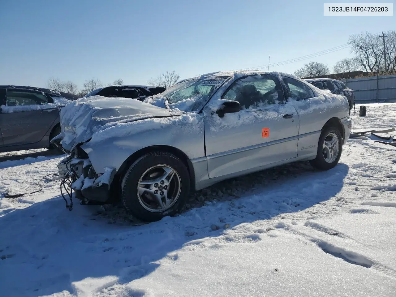 2004 Pontiac Sunfire VIN: 1G23JB14F04726203 Lot: 44968955