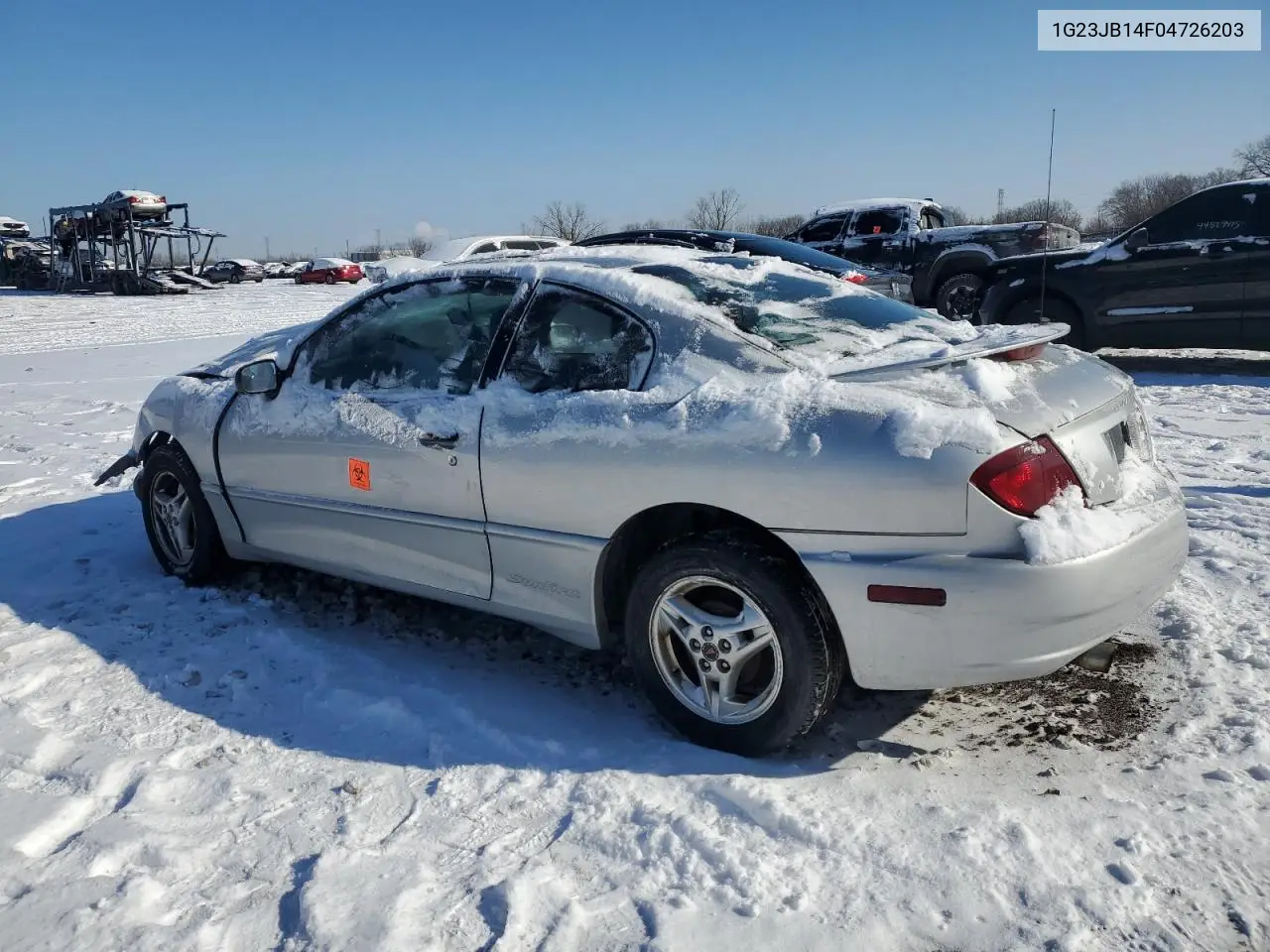 2004 Pontiac Sunfire VIN: 1G23JB14F04726203 Lot: 44968955