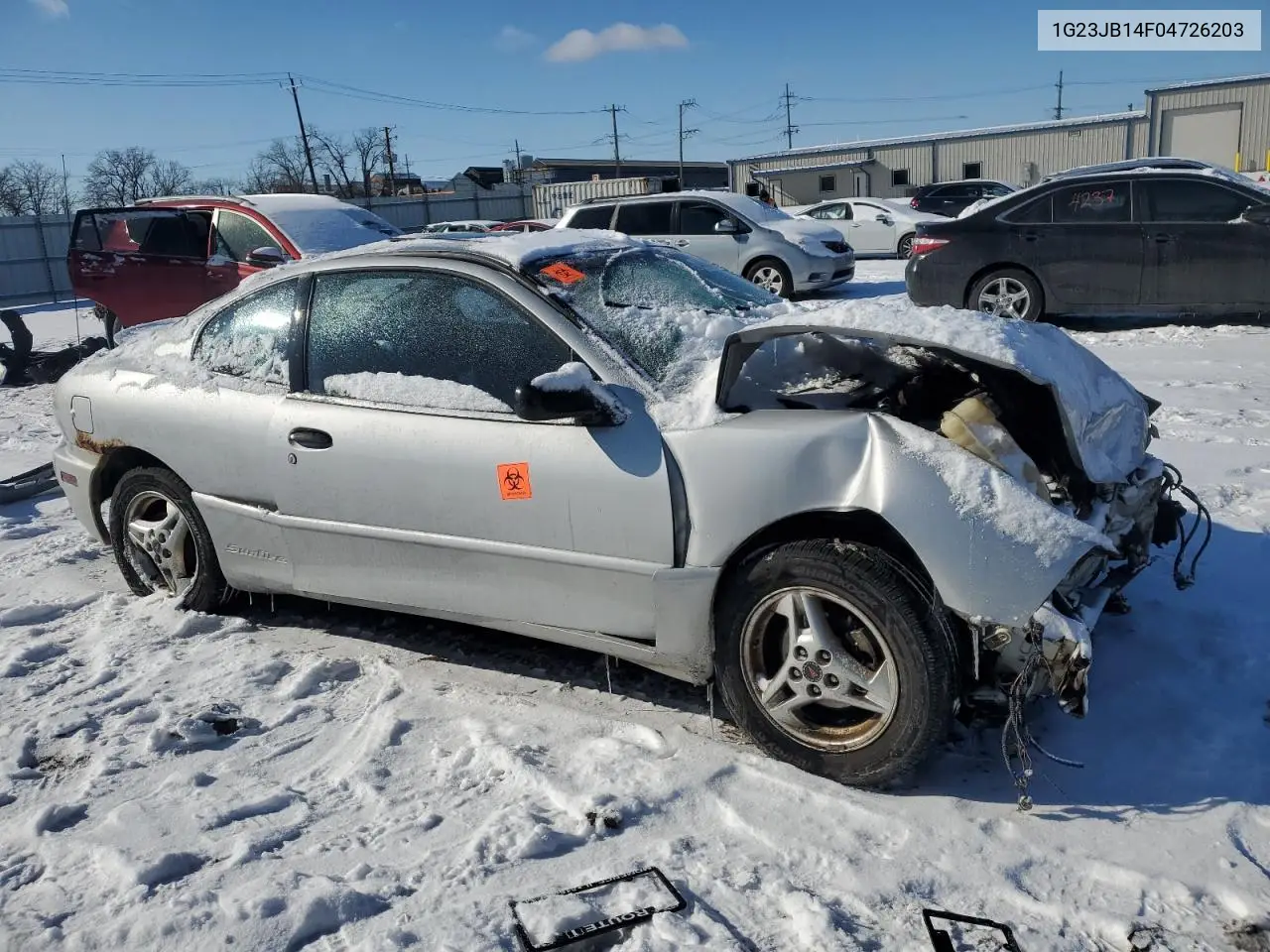 2004 Pontiac Sunfire VIN: 1G23JB14F04726203 Lot: 44968955