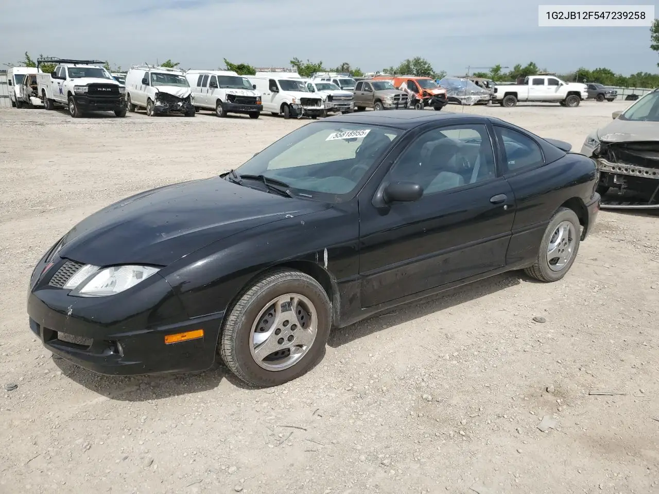 2004 Pontiac Sunfire VIN: 1G2JB12F547239258 Lot: 55818955