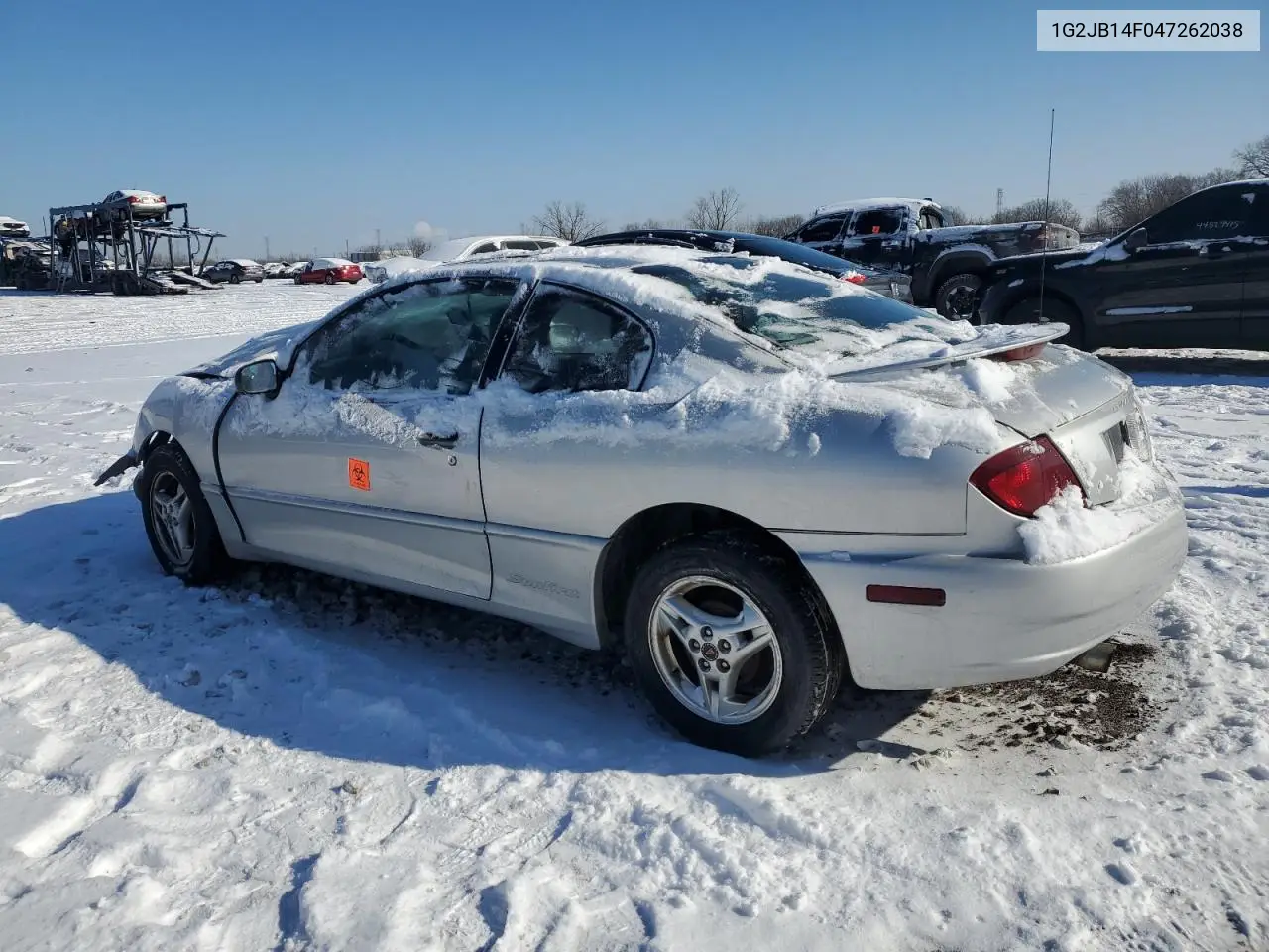 2004 Pontiac Sunfire VIN: 1G2JB14F047262038 Lot: 64214845