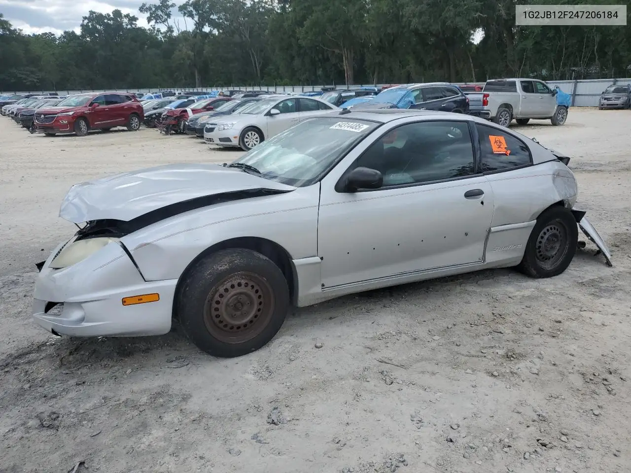 2004 Pontiac Sunfire VIN: 1G2JB12F247206184 Lot: 64314485