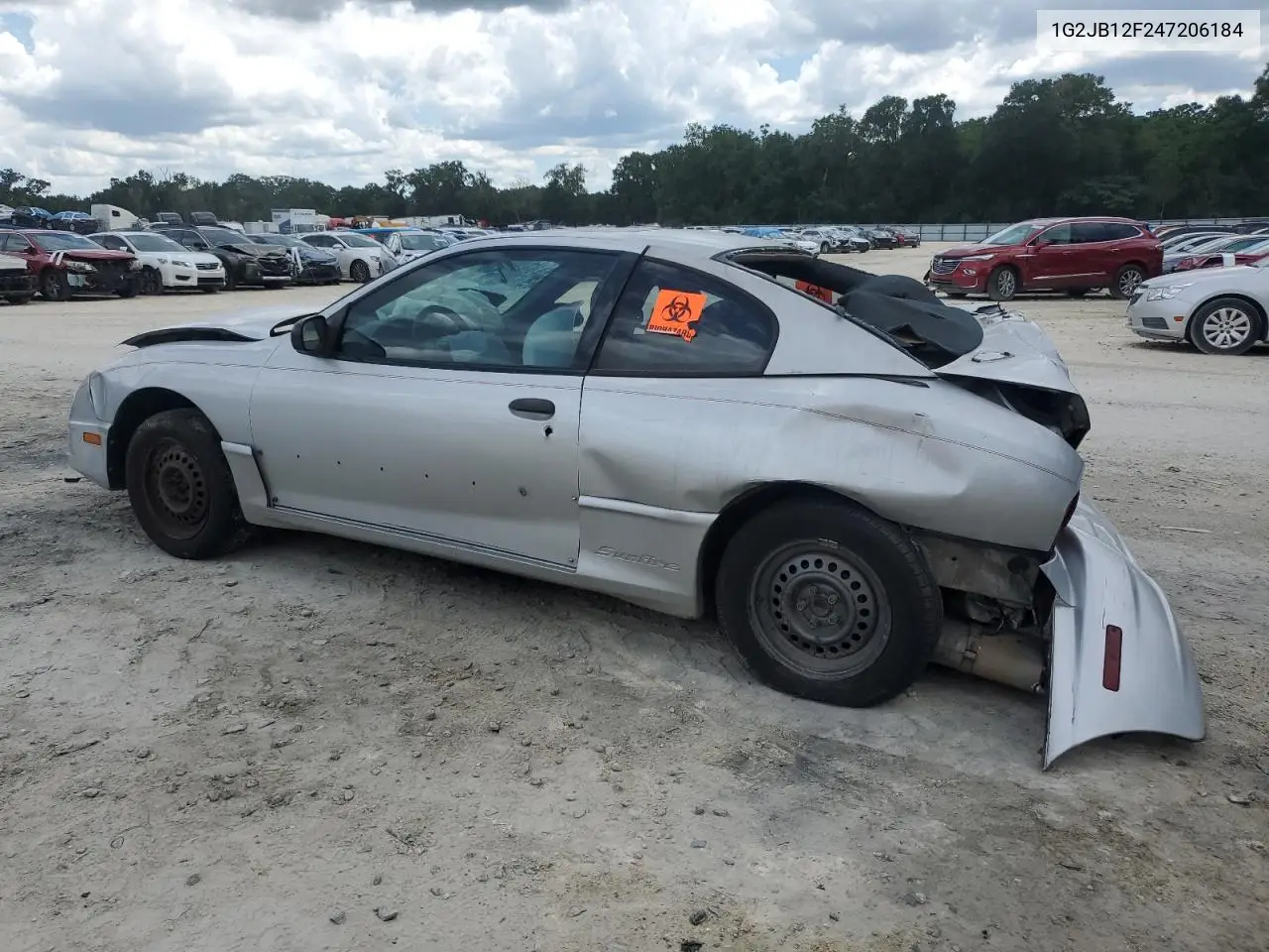 2004 Pontiac Sunfire VIN: 1G2JB12F247206184 Lot: 64314485
