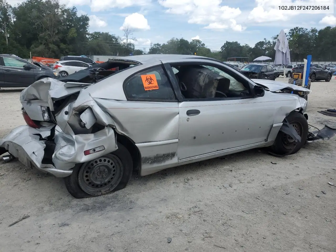 2004 Pontiac Sunfire VIN: 1G2JB12F247206184 Lot: 64314485