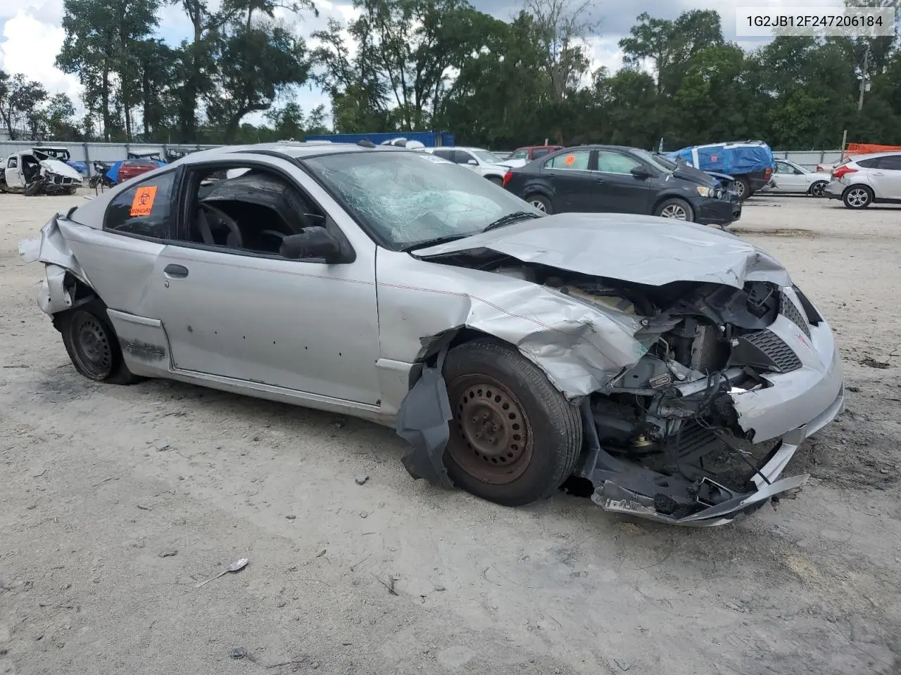 2004 Pontiac Sunfire VIN: 1G2JB12F247206184 Lot: 64314485