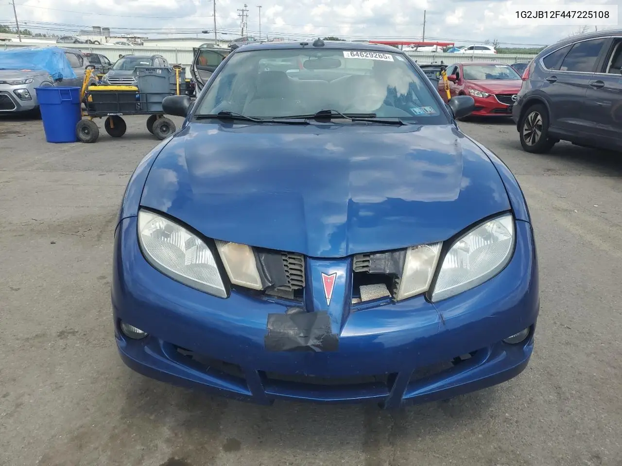 2004 Pontiac Sunfire VIN: 1G2JB12F447225108 Lot: 64629265