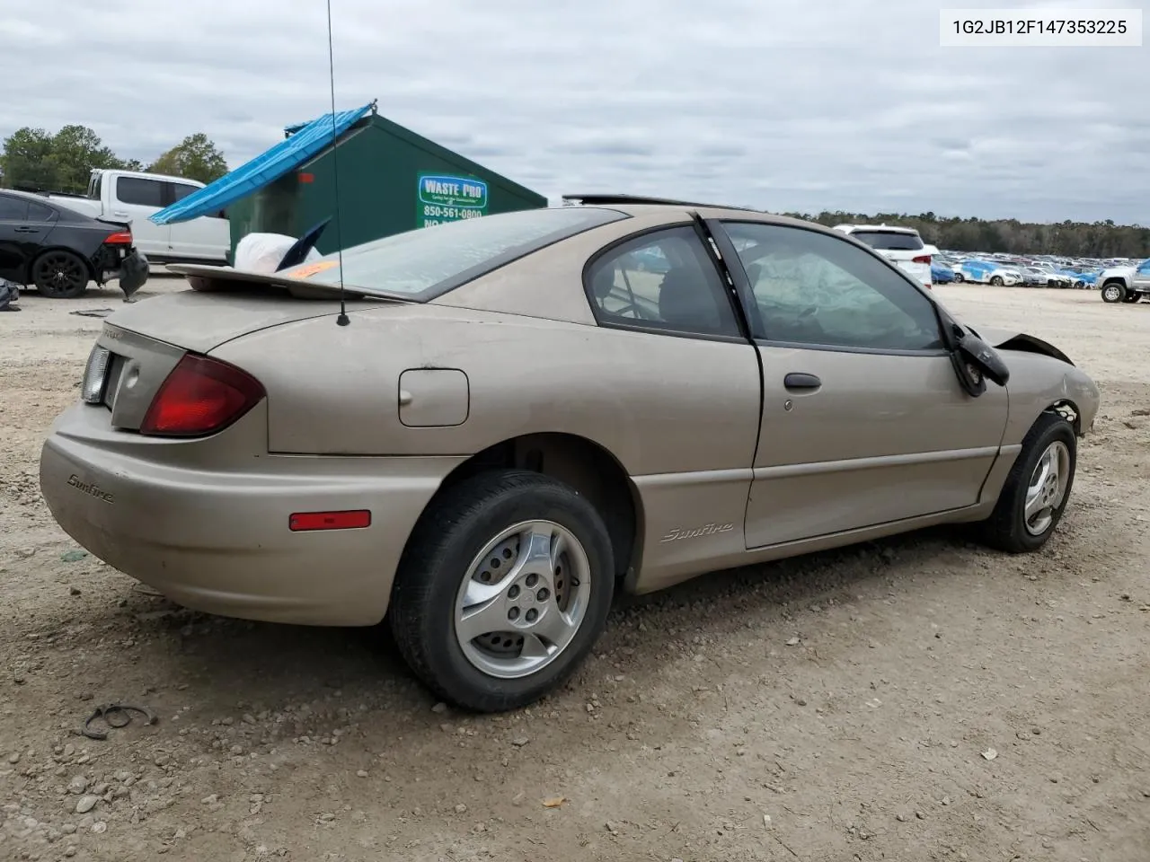 2004 Pontiac Sunfire VIN: 1G2JB12F147353225 Lot: 86117864