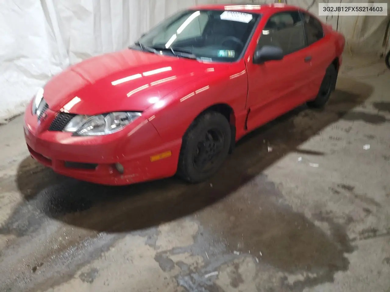 2005 Pontiac Sunfire VIN: 3G2JB12FX5S214603 Lot: 52885275