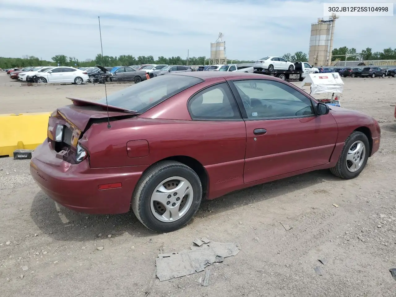 2005 Pontiac Sunfire VIN: 3G2JB12F25S104998 Lot: 55384185