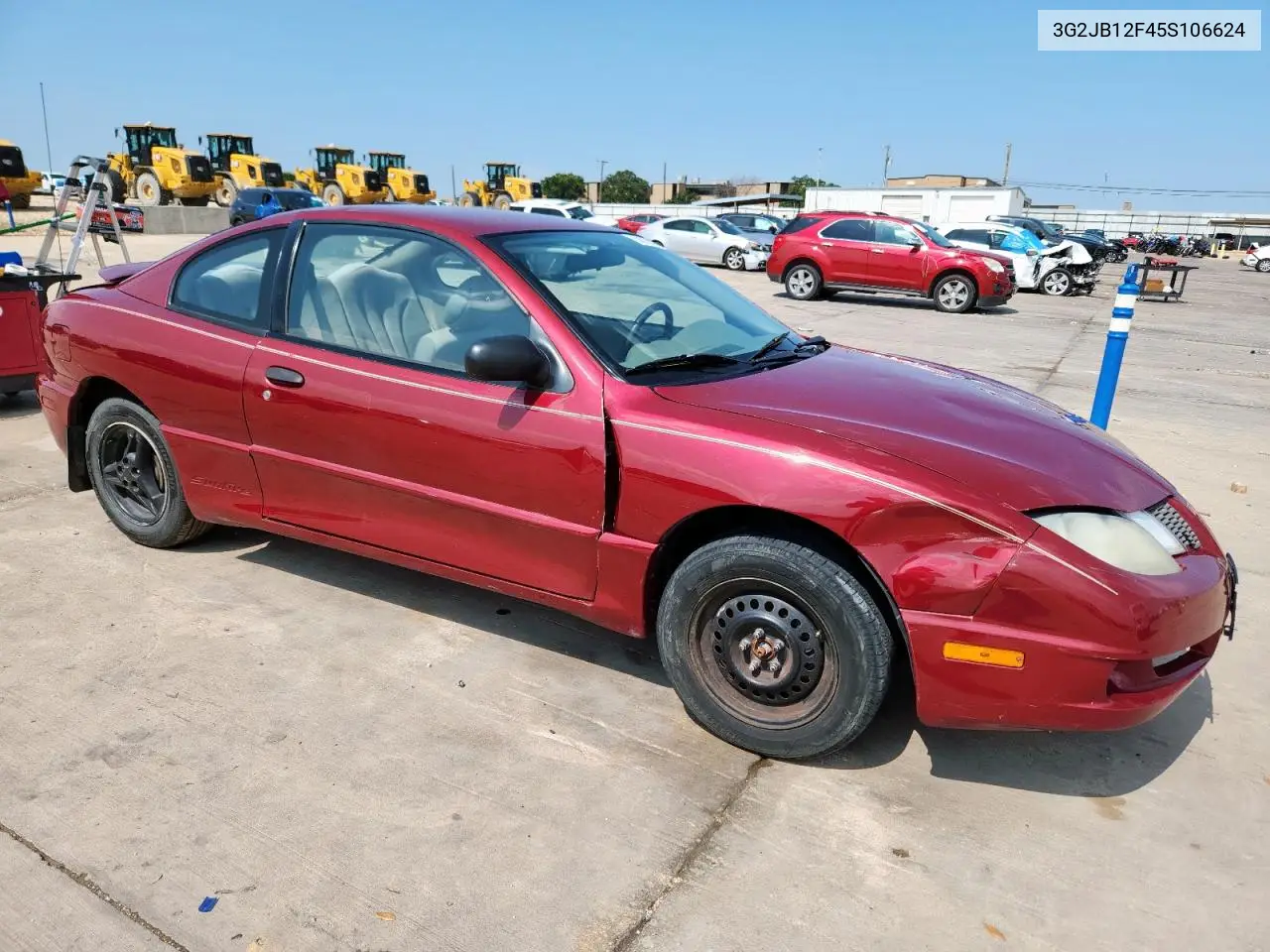 2005 Pontiac Sunfire VIN: 3G2JB12F45S106624 Lot: 58767515