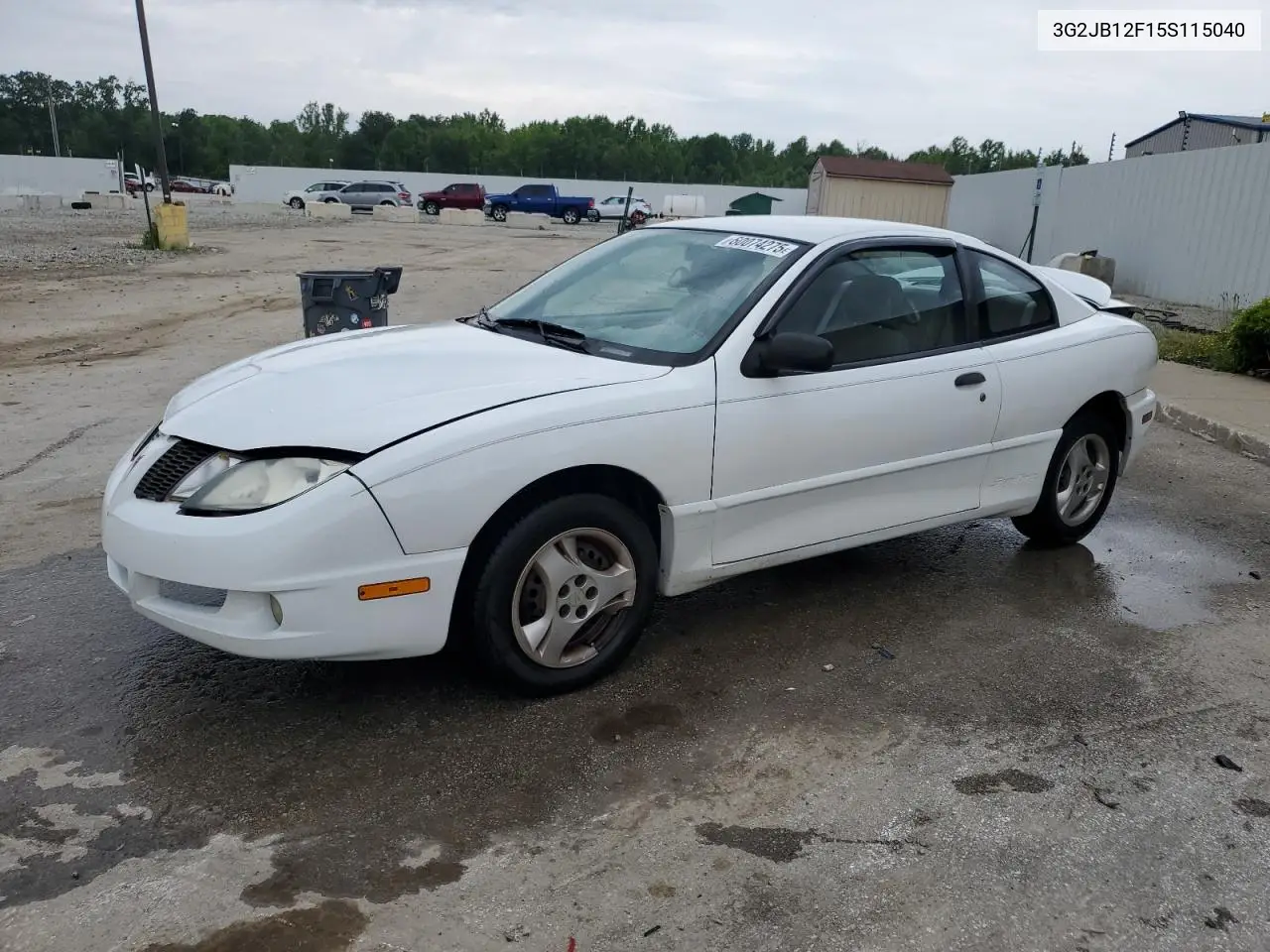 2005 Pontiac Sunfire VIN: 3G2JB12F15S115040 Lot: 60074275