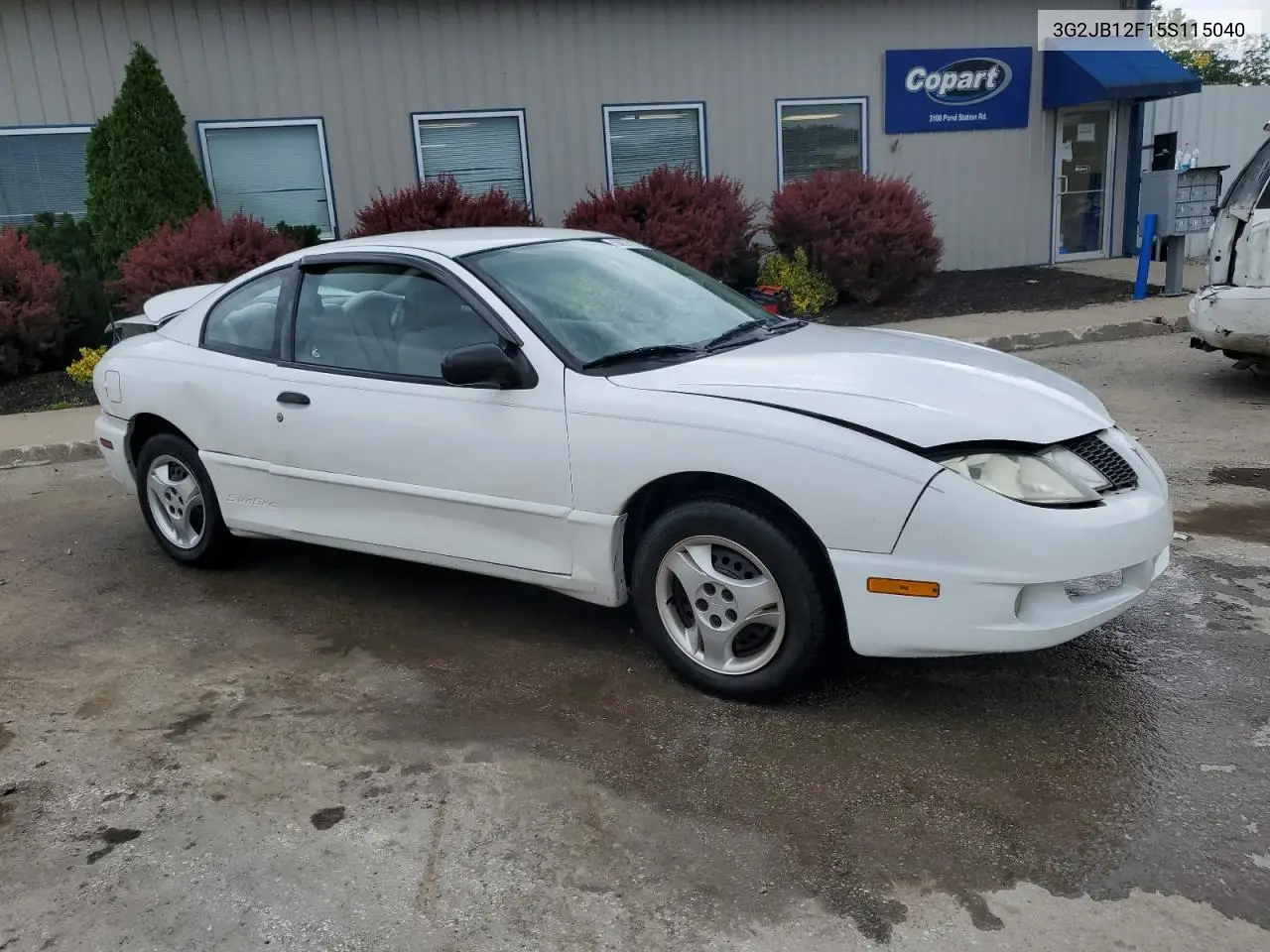 2005 Pontiac Sunfire VIN: 3G2JB12F15S115040 Lot: 60074275