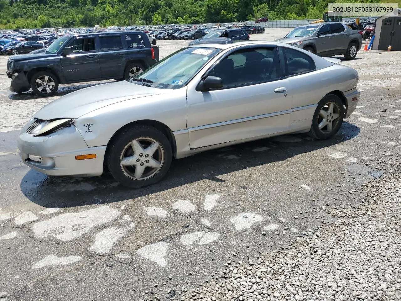 2005 Pontiac Sunfire VIN: 3G2JB12F05S167999 Lot: 61002395