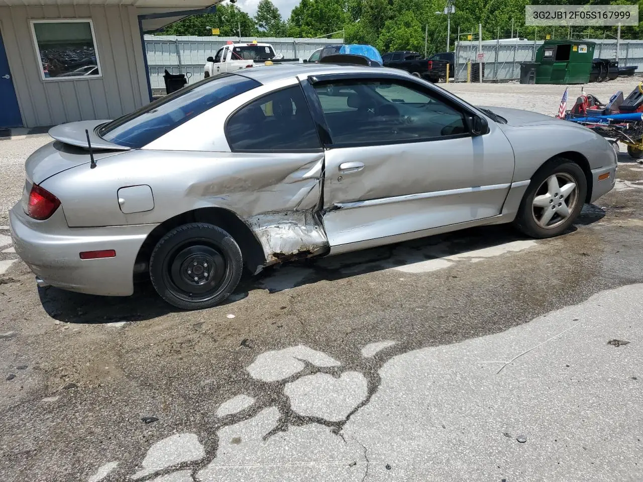 2005 Pontiac Sunfire VIN: 3G2JB12F05S167999 Lot: 61002395