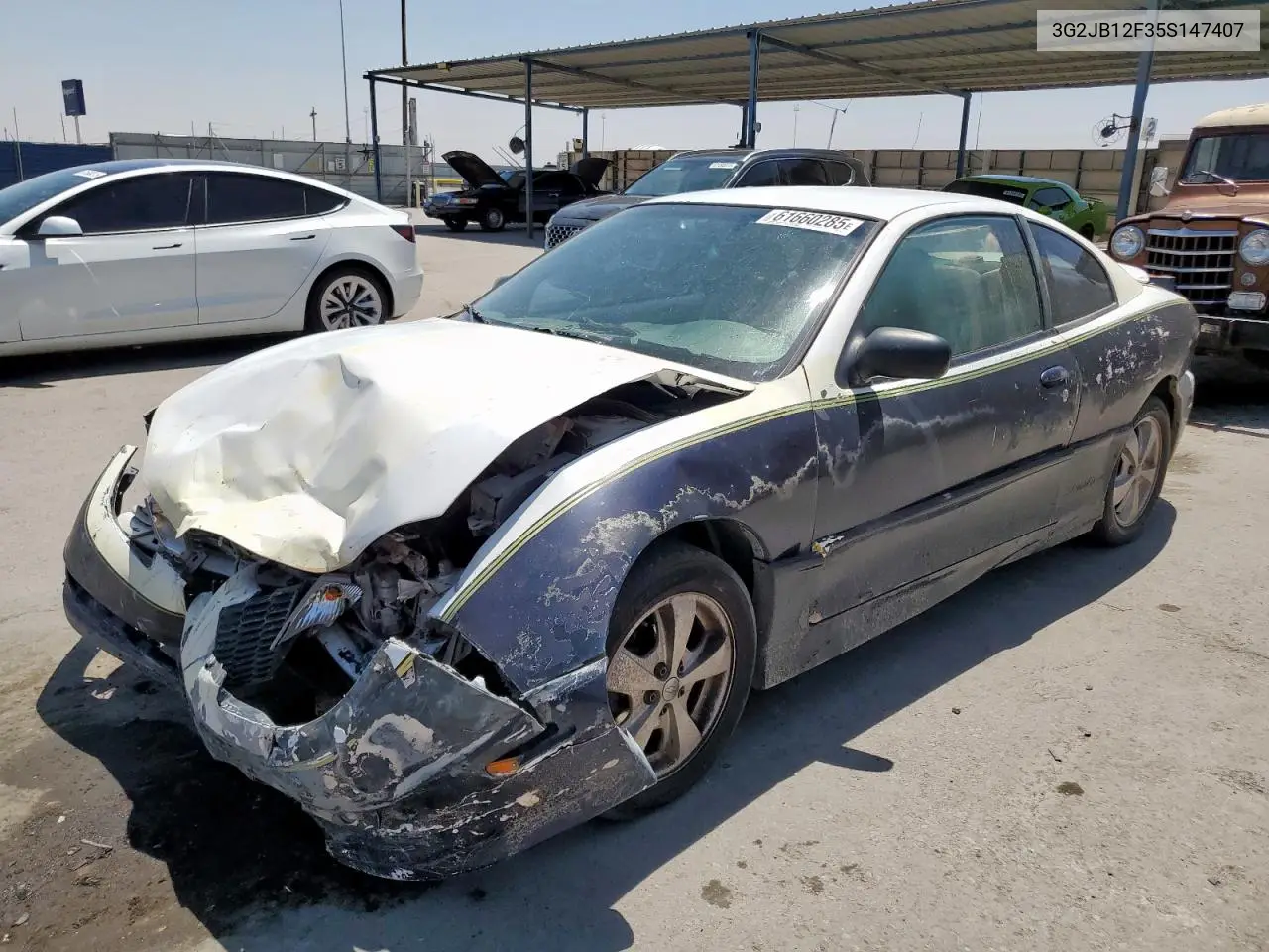 2005 Pontiac Sunfire VIN: 3G2JB12F35S147407 Lot: 61660285