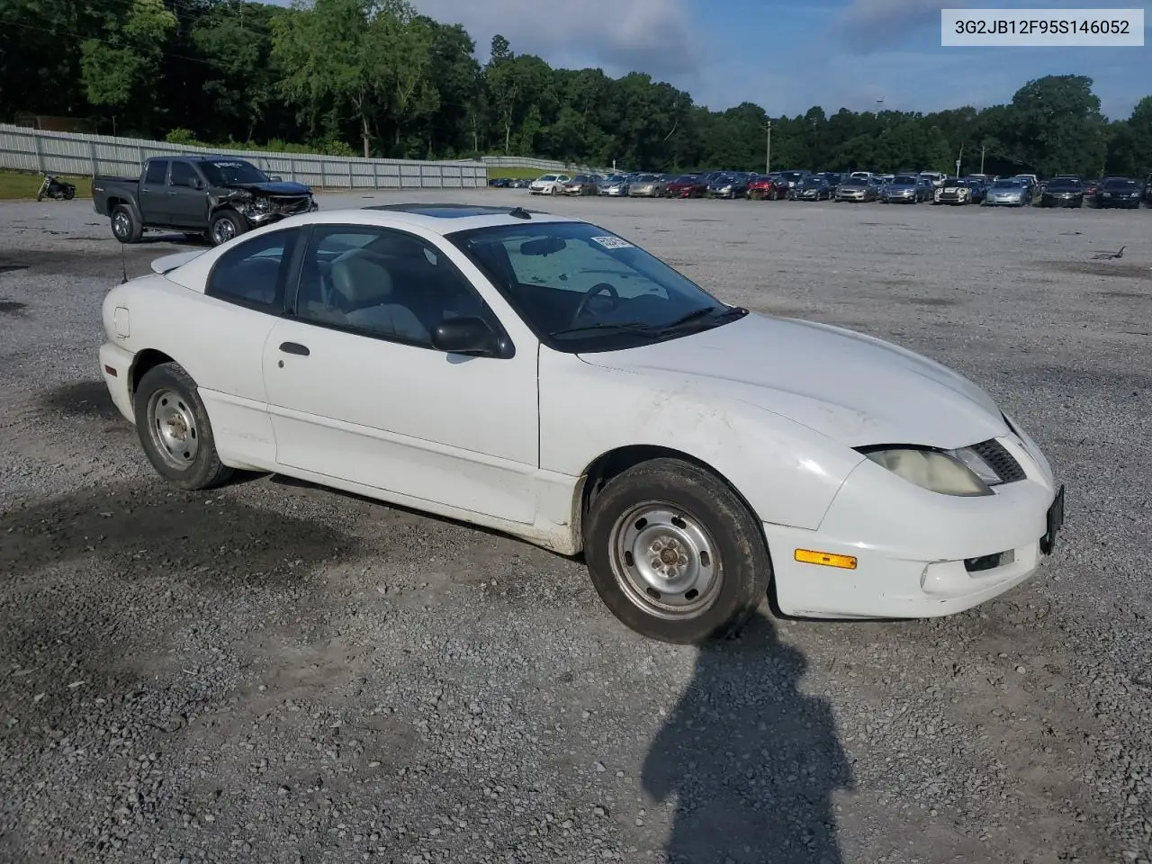 2005 Pontiac Sunfire VIN: 3G2JB12F95S146052 Lot: 65204155