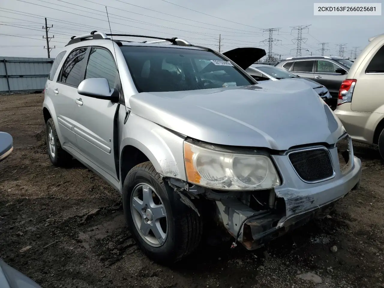 2006 Pontiac Torrent VIN: 2CKD163F266025681 Lot: 50155685