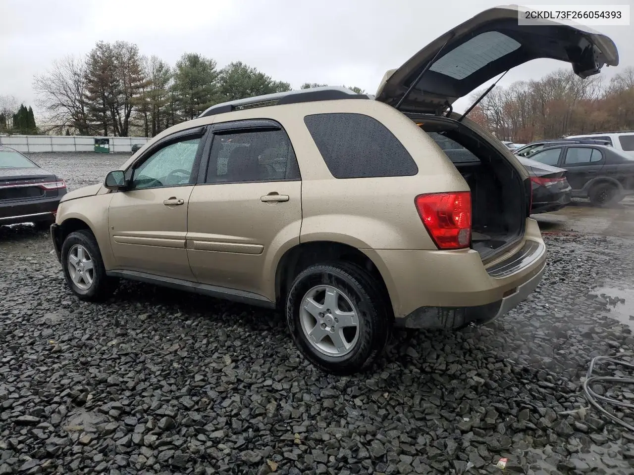 2006 Pontiac Torrent VIN: 2CKDL73F266054393 Lot: 52160845