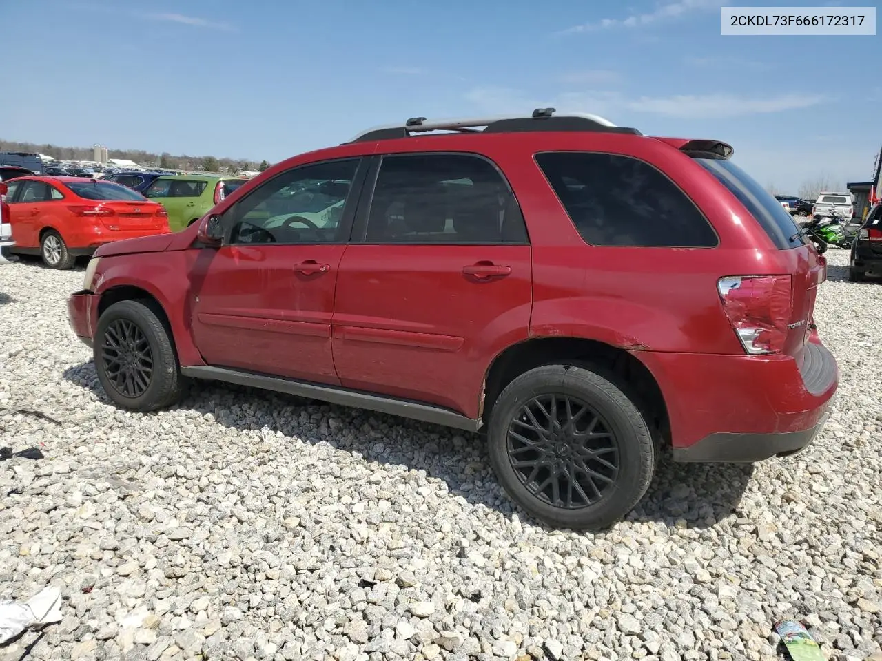 2006 Pontiac Torrent VIN: 2CKDL73F666172317 Lot: 54064485