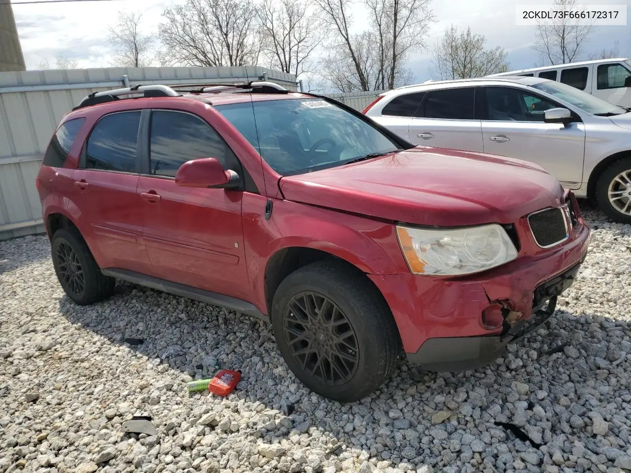2006 Pontiac Torrent VIN: 2CKDL73F666172317 Lot: 54064485