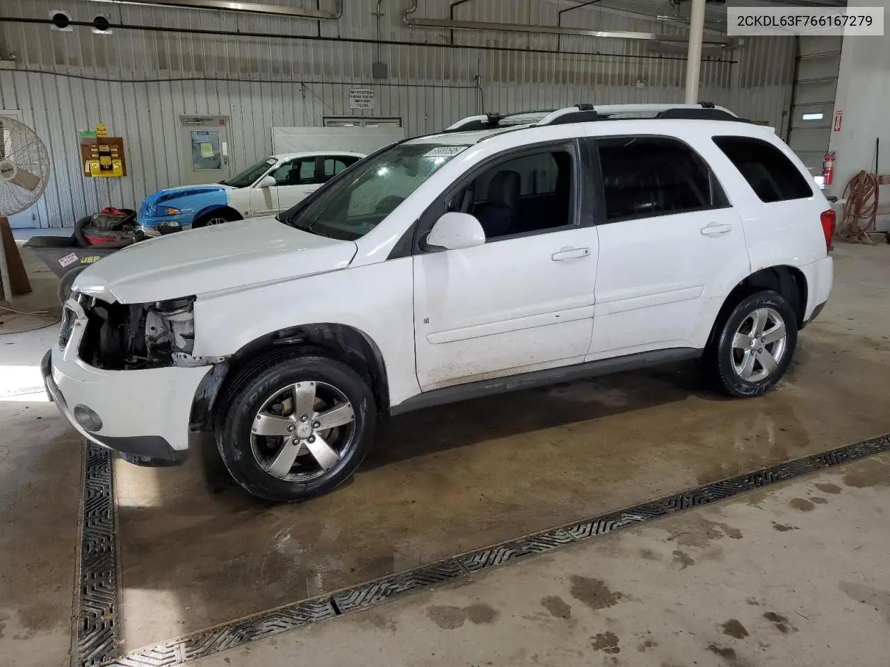 2006 Pontiac Torrent VIN: 2CKDL63F766167279 Lot: 55888595