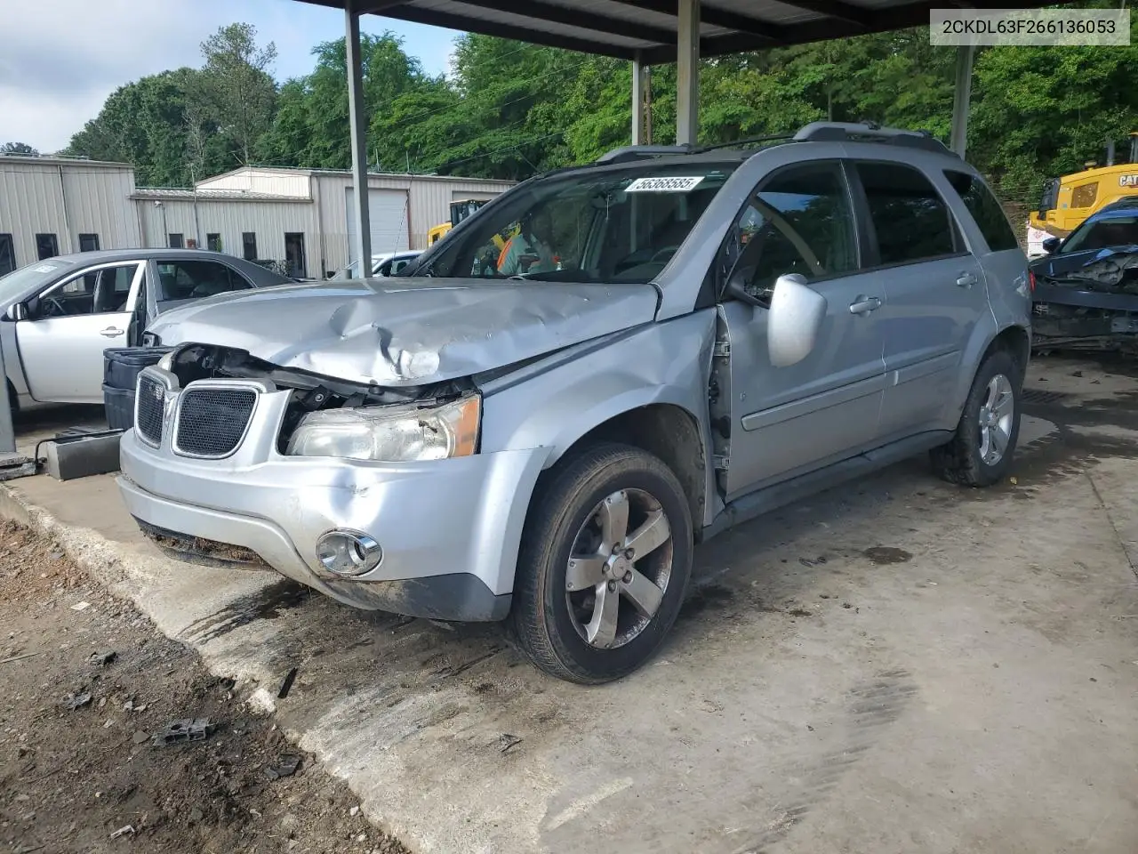 2006 Pontiac Torrent VIN: 2CKDL63F266136053 Lot: 56368585