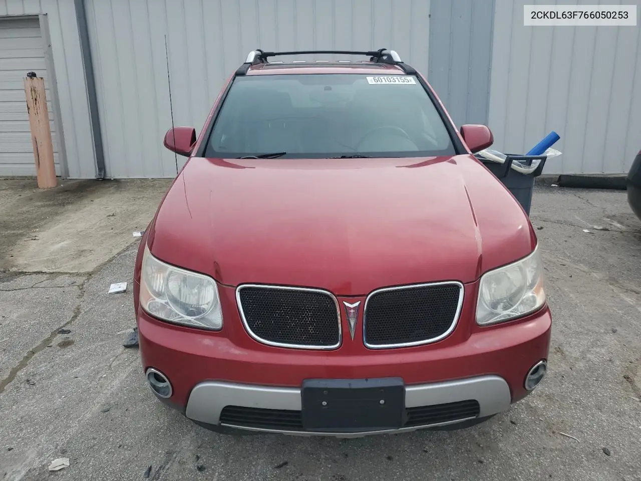 2006 Pontiac Torrent VIN: 2CKDL63F766050253 Lot: 60103155