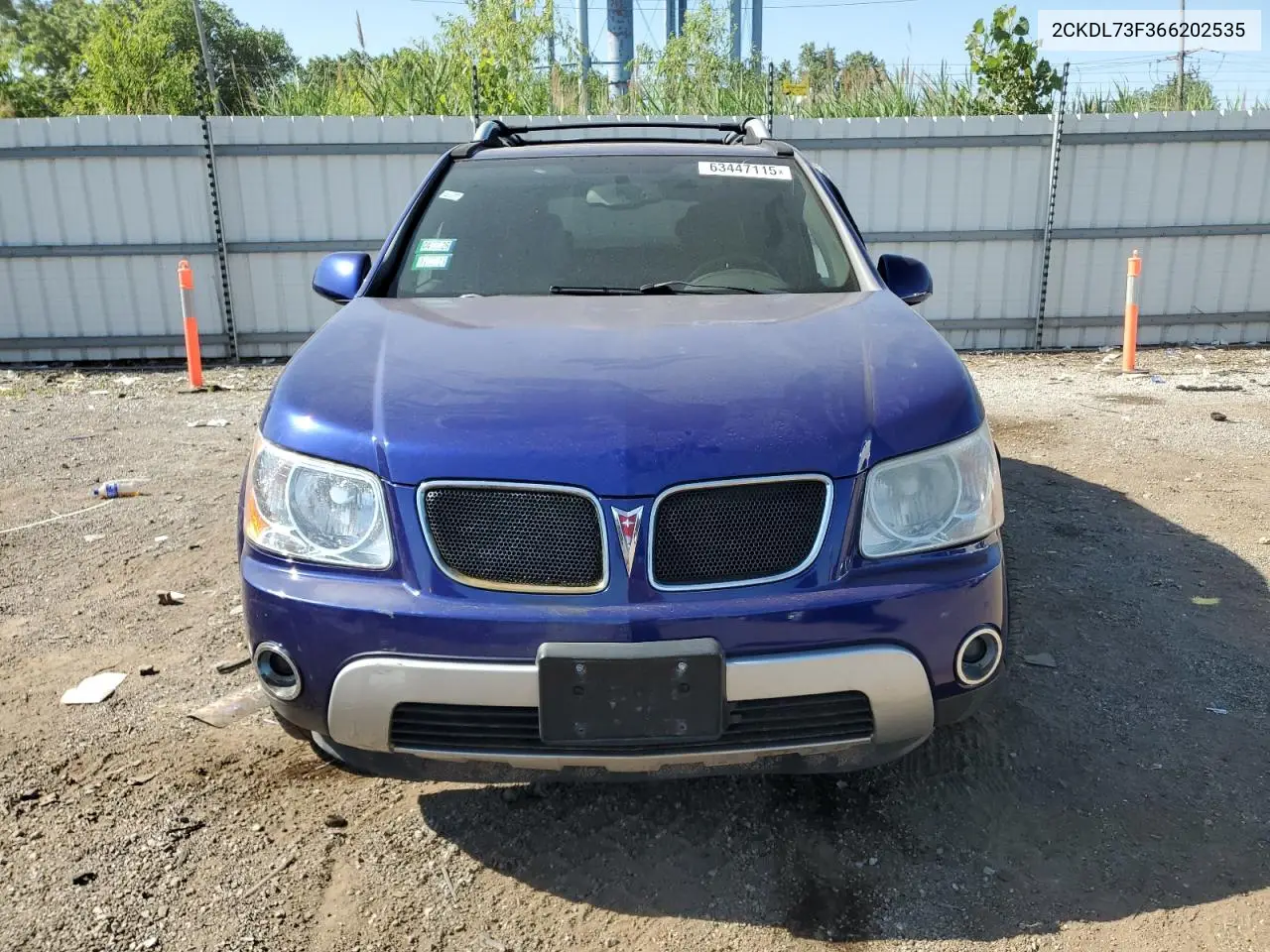 2006 Pontiac Torrent VIN: 2CKDL73F366202535 Lot: 63447115