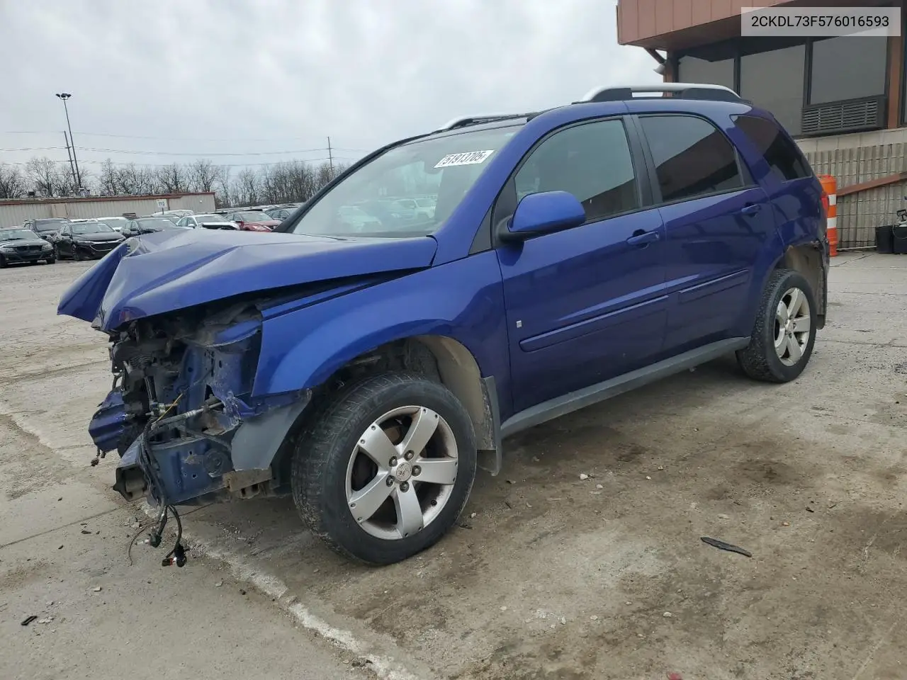 2007 Pontiac Torrent VIN: 2CKDL73F576016593 Lot: 51913705