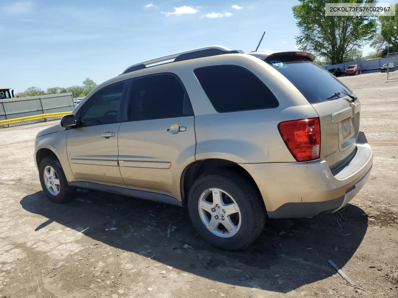 2007 Pontiac Torrent VIN: 2CKDL73F576002967 Lot: 53617265