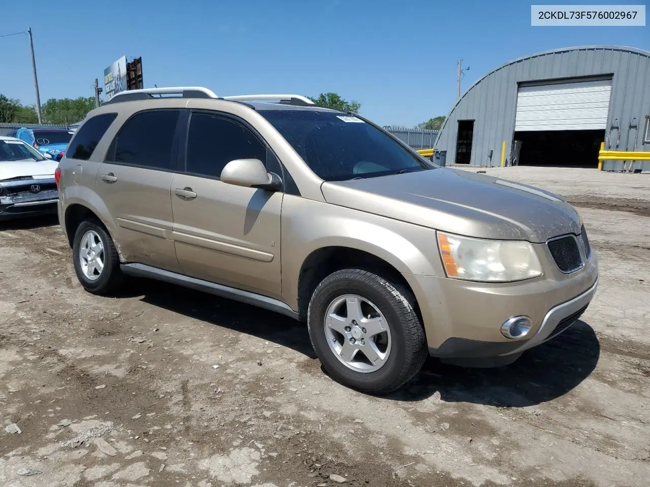 2007 Pontiac Torrent VIN: 2CKDL73F576002967 Lot: 53617265