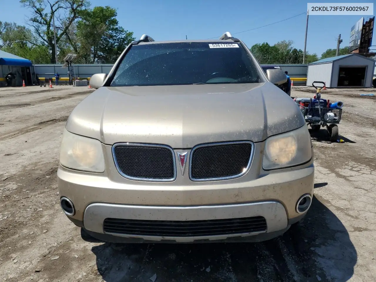 2007 Pontiac Torrent VIN: 2CKDL73F576002967 Lot: 53617265