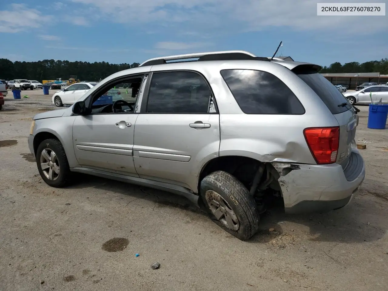 2007 Pontiac Torrent VIN: 2CKDL63F276078270 Lot: 56816955