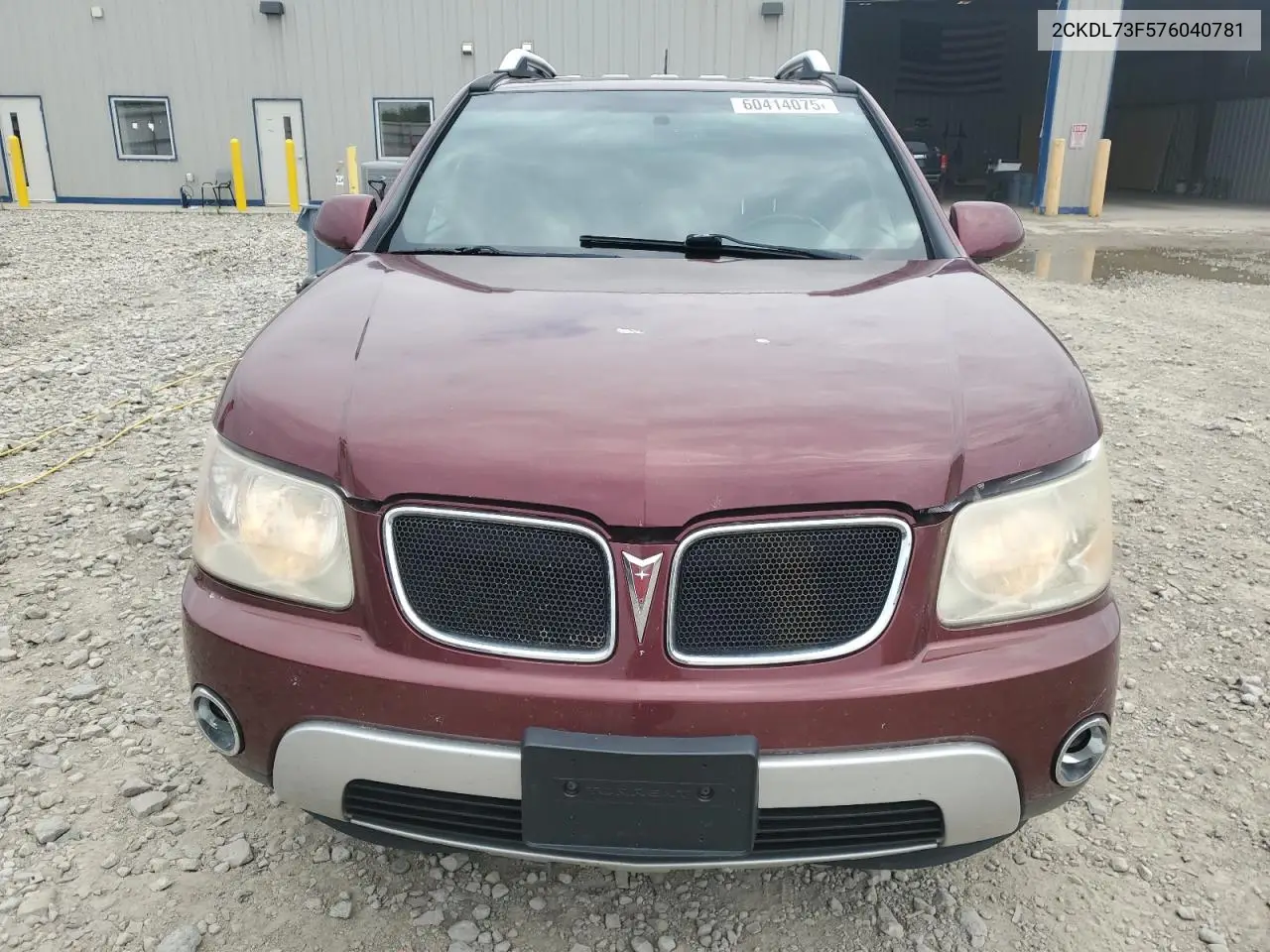 2007 Pontiac Torrent VIN: 2CKDL73F576040781 Lot: 60414075